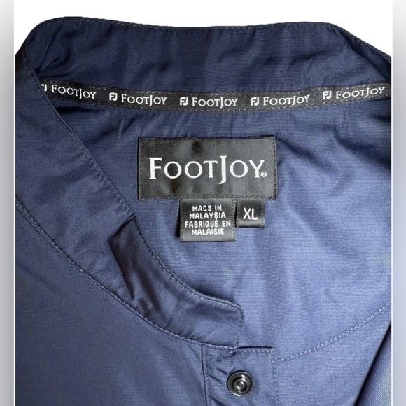 FootJoy Wind Vest Mens XL Navy Quarter Zip Mock Neck Golf Sleeveless - Picture 7 of 11